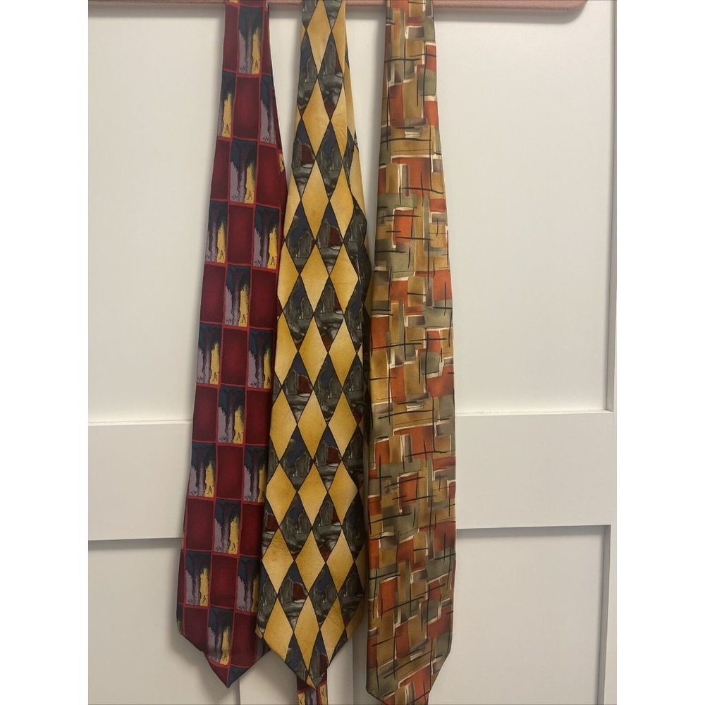 Lot of 3 J Garcia Silk Ties -